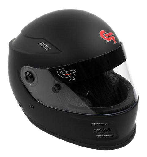 G-FORCE REVO SA2020 Helmets 13004LRGMB Helmet, REVO, Full Face, Snell SA2020, Matte Black, Clear Polycarbonate Shield, EPS Liner, Vented, Large, Each