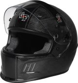 G-FORCE Rift Carbon SA2020 Helmets 13014LRGBK Helmet, Carbon, Full Face, Snell SA2020, Fiber, Clear Polycarbonate Shield, EPS Liner, Vented, Large, Each thumbnail 7