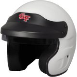 G-FORCE GF1 SA2020 Helmets 13002LRGWH Helmet, GF1, Open Face, Snell SA2020, Gloss White, Tinted Visor, EPS Liner, Non-Vented, Large, Each thumbnail 2