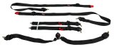G-FORCE 2 Endurance FIA 6-Point Harness 7624BK Harness, Endurance, Camlock, Complete, 6-point, Pull Up, Floor Mount, Black, Each thumbnail 1