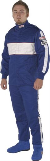 G-FORCE GF505 Driving Jackets 4385XXXBU Jacket, GF505, Triple Layer, Fire-Retardant Cotton, 3X-Large, Blue, Each thumbnail 2