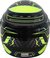 G-FORCE REVO Graphics SA2020 Helmets 13005XSMYL Helmet, Graphics, Full Face, Snell SA2020, Black/Yellow, Clear Polycarbonate Shield, EPS Liner, Vented, X-Small, Each thumbnail 8