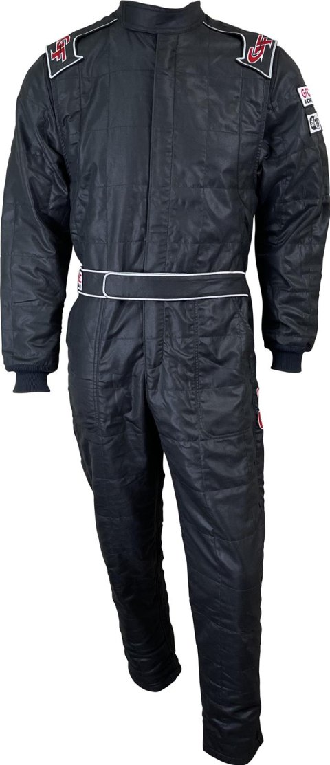G-FORCE G-Limit Driving Suits 35451MEDBK Suit, G-Limit, One-Piece, Multiple Layer, Aramid/Nomex, Medium, Black, Each
