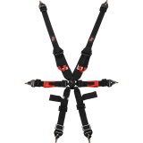 G-FORCE Pro Series Camlock 6-Point Harness 7623BK Harness, Camlock, Complete, 6-point, Pull Down, Floor Mount, Black, Each thumbnail 2