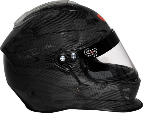 G-FORCE Nova Fusion SA2020 Helmets 16005MEDBK Helmet, Fusion, Full Face, Snell SA2020, Gloss Carbon Fiber Black, Clear Polycarbonate Shield, EPS Liner, Vented, Medium, Each thumbnail 2
