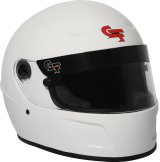 G-FORCE Rift AIR SA2020 Helmets 13016MEDWH Helmets, AIR, Full Face, Snell SA2020, Lightweight Fiberglass, Clear Polycarbonate Shield, EPS Liner, Vented, White, Gloss, Medium, Each thumbnail 6