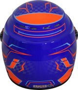 G-FORCE Rookie Graphics SFI 24.1 Helmets 3420BU Helmet, Graphics, Full Face, 24.1, Blue/Orange, Clear Polycarbonate Shield, EPS Liner, Vented, Youth Large, Each thumbnail 8