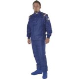 G-FORCE GF525 Driving Suits 4525MEDBU Suit, GF525, One-Piece, Multiple Layer, Pyrovatex, Medium, Blue Top, Black Bottom, Each thumbnail 2