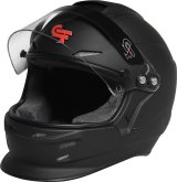 G-FORCE Nova Helmets 16004MEDMB Helmet, Nova, Full Face, Matte Black, Clear Polycarbonate Shield, EPS Liner, Vented, Medium, Each thumbnail 7