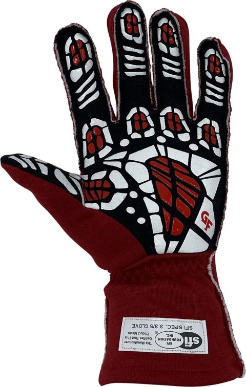 G-FORCE G-Limit RS Racing Gloves 54000CSMRD Driving Gloves, Racing, 2 Layers, Nomex®, Red, SFI 3.3/5, Youth Small, Pair thumbnail 2