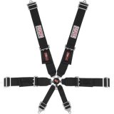 G-FORCE Camlock 6-Point Harness 7001BK Harness, Complete, Camlock, 6-Point, Individual-Type, Bolt-In, Floor/Roll Bar Mount, Black, Each thumbnail 2