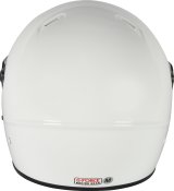 G-FORCE Rift SA2020 Helmets 13010XXLWH Helmet, Rift, Full Face, Snell SA2020, Gloss White, Clear Polycarbonate Shield, EPS Liner, Vented, 2X-Large, Each thumbnail 2