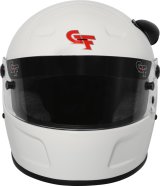 G-FORCE Rift AIR SA2020 Helmets 13016SMLWH Helmets, AIR, Full Face, Snell SA2020, Lightweight Fiberglass, Clear Polycarbonate Shield, EPS Liner, Vented, White, Gloss, Small, Each thumbnail 8