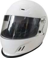 G-FORCE Rookie CMR Karting Helmets 13400LRGWH Helmet, CMR, Full Face, Gloss White, Clear Polycarbonate Shield, EPS Liner, Vented, Youth Large, Each thumbnail 5