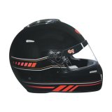 G-FORCE Nighthawk Graphic Helmets 14102XLGB1 Helmet, Nighthawk, Full Face, Snell SA2020, Black/Red, Clear Polycarbonate Shield, EPS Liner, Vented, X-Large, Each thumbnail 1