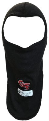 G-FORCE SFI Flame-Retardant Balaclavas 4113BK Head Sock, Nomex, Single Eyehole Opening, Single Layer, Black, Each thumbnail 3