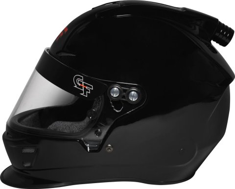 G-FORCE Nova Helmets 16004LRGBK Helmet, Nova, Full Face, Gloss Black, Clear Polycarbonate Shield, EPS Liner, Vented, Large, Each thumbnail 2