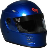 G-FORCE REVO FLASH SA2020 Helmets 13004XXLBU Helmet, FLASH, Full Face, Snell SA2020, Gloss Blue Flake, Clear Polycarbonate Shield, EPS Liner, Vented, 2X-Large, Each thumbnail 3
