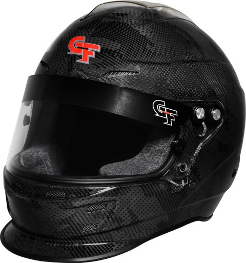 G-FORCE Nova Fusion SA2020 Helmets 16005LRGBK Helmet, Fusion, Full Face, Snell SA2020, Gloss Carbon Fiber Black, Clear Polycarbonate Shield, EPS Liner, Vented, Large, Each thumbnail 3