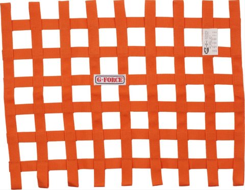 G-FORCE Ribbon Window Nets 4131OR Net, Orange, Nylon, Ribbon, Rectangle, 23 in. x 23 in. x 18 in., Each