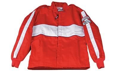 G-FORCE GF505 Driving Jackets 4385MEDRD Jacket, GF505, Triple Layer, Fire-Retardant Cotton, Medium, Red, Each