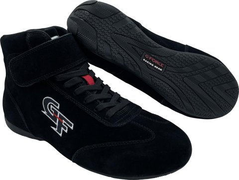 G-FORCE G35 Mid-Top Racing Shoes 40235030BK Driving Shoe, G35, Mid-Top, Size 3, SFI 3.2A/5, Fire-Retardant Cotton, Suede, Black, Pair thumbnail 1
