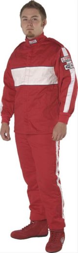 G-FORCE GF505 Driving Jackets 4385XXLRD Jacket, GF505, Triple Layer, Fire-Retardant Cotton, 2X-Large, Red, Each thumbnail 2