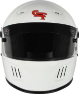 G-FORCE Rift SA2020 Helmets 13010SMLWH Helmet, Rift, Full Face, Snell SA2020, Gloss White, Clear Polycarbonate Shield, EPS Liner, Vented, Small, Each thumbnail 3