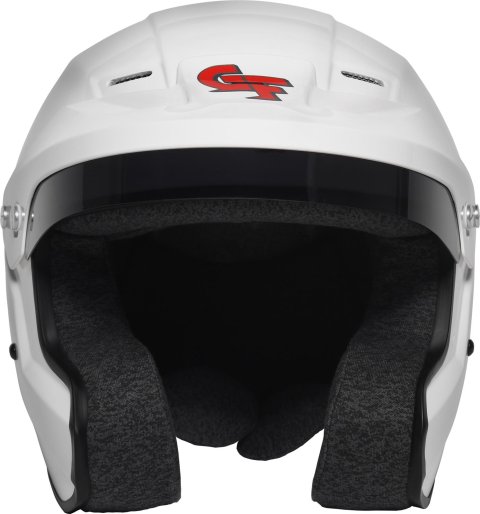 G-FORCE Nova OF SA2020 Helmets 16002LRGWH Helmet, OF, Open Face, Snell SA2020, Gloss White, Tinted Visor, EPS Liner, Large, Each thumbnail 5