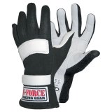 G-FORCE GF G5 RaceGrip Gloves 4101LRGBK Driving Gloves, RaceGrip, 2 Layers, Leather/Nomex®, Black, SFI 3.3/5, Large, Pair thumbnail 3
