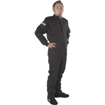 G-FORCE GF525 Driving Jackets 4526MEDBK Jacket, Multiple Layer, Pyrovatex, Medium, Black, Each