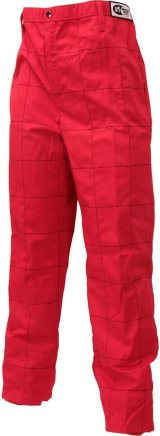 G-FORCE GF125 Driving Pants 4127CMDRD Pants, GF125, Single Layer, Pyrovatex, Red, SFI 3.2A/1, Youth Medium, Each thumbnail 3