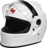 G-FORCE REVO AIR SA2020 Helmets 13008LRGWH Helmet, AIR, Full Face, Snell SA2020, Gloss White, Clear Polycarbonate Shield, EPS Liner, Vented, Large, Each thumbnail 8