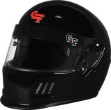 G-FORCE Rift SA2020 Helmets 13010XLGBK Helmet, Rift, Full Face, Snell SA2020, Gloss Black, Clear Polycarbonate Shield, EPS Liner, Vented, X-Large, Each thumbnail 1