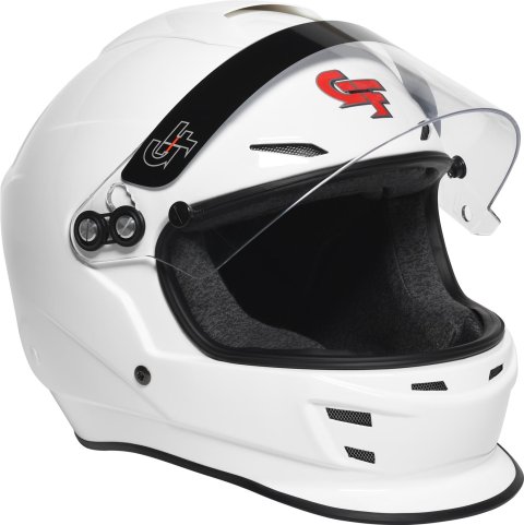 G-FORCE Nova Helmets 16004XSMWH Helmet, Nova, Full Face, Gloss White, Clear Polycarbonate Shield, EPS Liner, Vented, X-Small, Each thumbnail 5