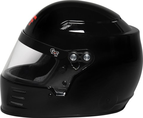 G-FORCE Rookie SFI 24.1 Helmets 3419BK Helmet, Rookie, Full Face, 24.1, Gloss Black, Clear Polycarbonate Shield, EPS Liner, Vented, Youth Large, Each thumbnail 2