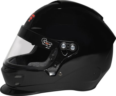 G-FORCE Nova Helmets 16004MEDBK Helmet, Nova, Full Face, Gloss Black, Clear Polycarbonate Shield, EPS Liner, Vented, Medium, Each thumbnail 2