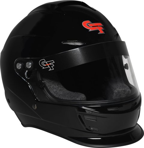 G-FORCE Nova Helmets 16004MEDBK Helmet, Nova, Full Face, Gloss Black, Clear Polycarbonate Shield, EPS Liner, Vented, Medium, Each thumbnail 6