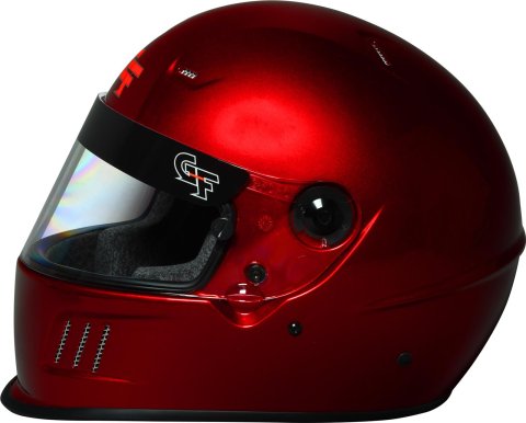 G-FORCE Rift SA2020 Helmets 13010XLGRD Helmet, POP, Full Face, Snell SA2020, Metallic Red, Clear Polycarbonate Shield, EPS Liner, Vented, X-Large, Each thumbnail 3