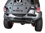 DV8 Offroad Rear Bumpers RBSTTB-14 Bumper, Rear, Full Length with Multi-Purpose Cutouts, Steel, Black Textured Powdercoat, Jeep, Each thumbnail 1