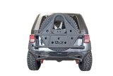 DV8 Offroad Rear Bumpers RBSTTB-14 Bumper, Rear, Full Length with Multi-Purpose Cutouts, Steel, Black Textured Powdercoat, Jeep, Each thumbnail 5
