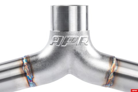 APR Cat-Back Exhaust Systems CBK0016 Systems, Cat-Back, Single In/Dual Out, Stainless Steel, Natural, Split Rear Exit, Polished Tips, Volkswagen, 2.0L, Kit