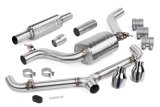 APR Cat-Back Exhaust Systems CBK0039 Systems, Catback, Stainless Steel, Natural, Front Muffler, Split Rear Exit, Polished Tips, Volkswagen, 2.0L, Kit thumbnail 2
