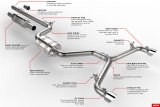 APR Cat-Back Exhaust Systems CBK0039 Systems, Catback, Stainless Steel, Natural, Front Muffler, Split Rear Exit, Polished Tips, Volkswagen, 2.0L, Kit thumbnail 6