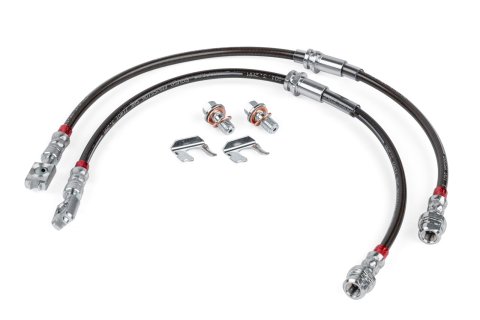 APR Braided Stainless Steel Direct-Fit Brake Lines BRK00047 Lines, Front, Braid, Black, Audi, Volkswagen, Pair thumbnail 5