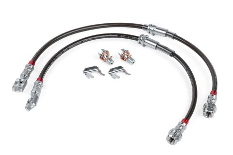 APR Braided Stainless Steel Direct-Fit Brake Lines BRK00047 Lines, Front, Braid, Black, Audi, Volkswagen, Pair thumbnail 8