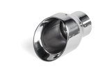 APR Round, Polished 2.50 Inch Exhaust Tip TPK0001 Tips, Clamp-on, Stainless Steel, Polished, Slant Cut, in. Inlet, 4.00 in. Outlet, Audi, Porsche, Volkswagen, Pair thumbnail 3