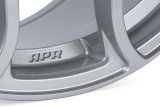 APR A01 Flow-Formed Hyper Silver Wheels 20x9 Wheel, Flow Formed, Aluminum, Silver, Satin, 20 in. x 9 in., +42mm Offset, 5 x 112mm Bolt Pattern, Each thumbnail 3