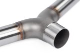 APR Cat-Back Exhaust Systems CBK0006 Systems, Cat-Back, Single In/Dual Out, Stainless Steel, Natural, Split Rear Exit, Polished Tips, Volkswagen, 2.0L, Kit thumbnail 1
