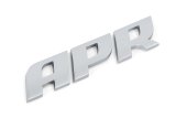 APR Flat Badges A1000007 Emblem, Badge, Matte Silver Finish, Audi, Volkswagen, Each thumbnail 1